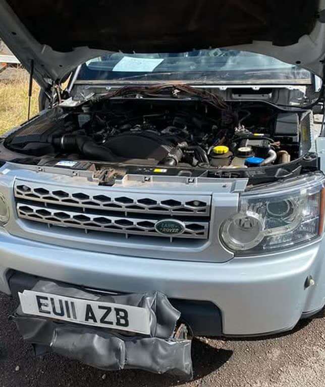 Land Rover Discovery during a full diagnostic and engine bay strip-down