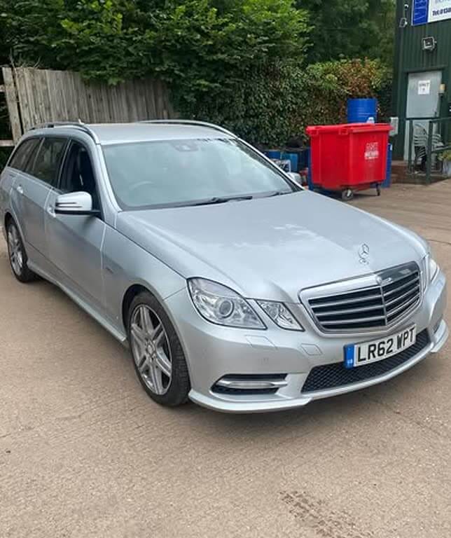 Mercedes E-Class diagnostics and service carried out on the customer's drive